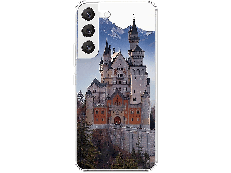KÖNIG DESIGN Case, Galaxy Neuschwannstein Backcover, Schloß S22 Samsung, 5G