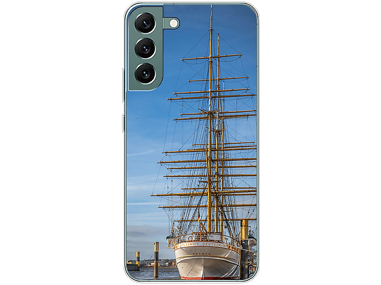 DESIGN Segelboot Backcover, Galaxy 5G, Samsung, Case, KÖNIG Plus S22