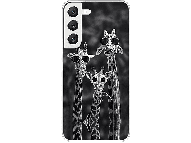 KÖNIG DESIGN Case, Backcover, Samsung, S22 Giraffen Galaxy 5G, 3