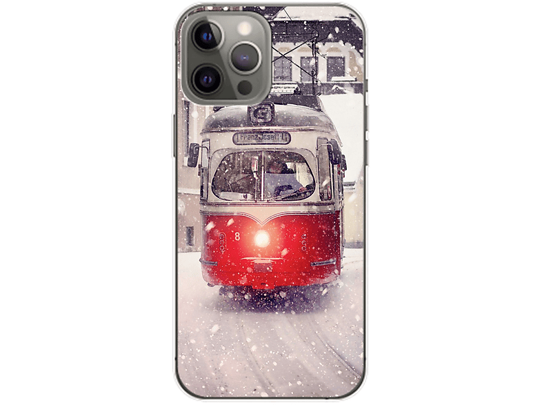 KÖNIG DESIGN Case, Backcover, Apple, iPhone 14 Pro Max, Straßenbahn