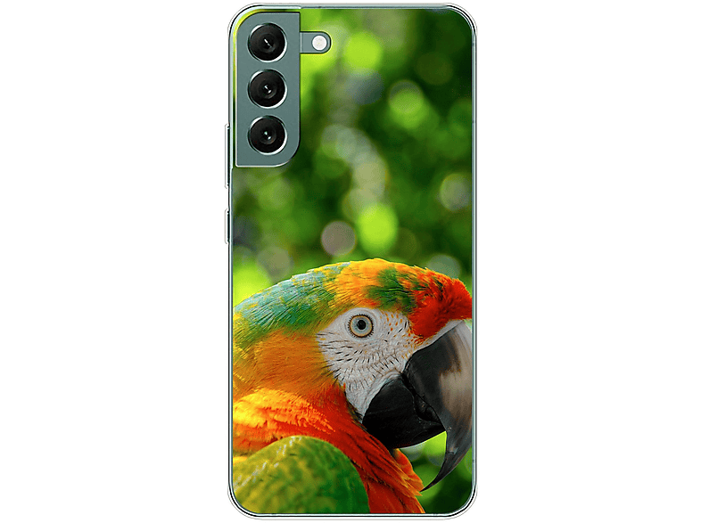 KÖNIG DESIGN Case, Backcover, Samsung, Galaxy S22 Plus 5G, Papagei