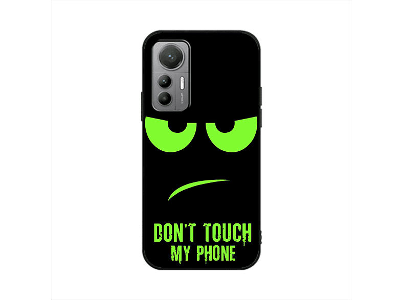 KÖNIG DESIGN Case, Backcover, Xiaomi, 12 Lite, Dont Touch My Phone Grün