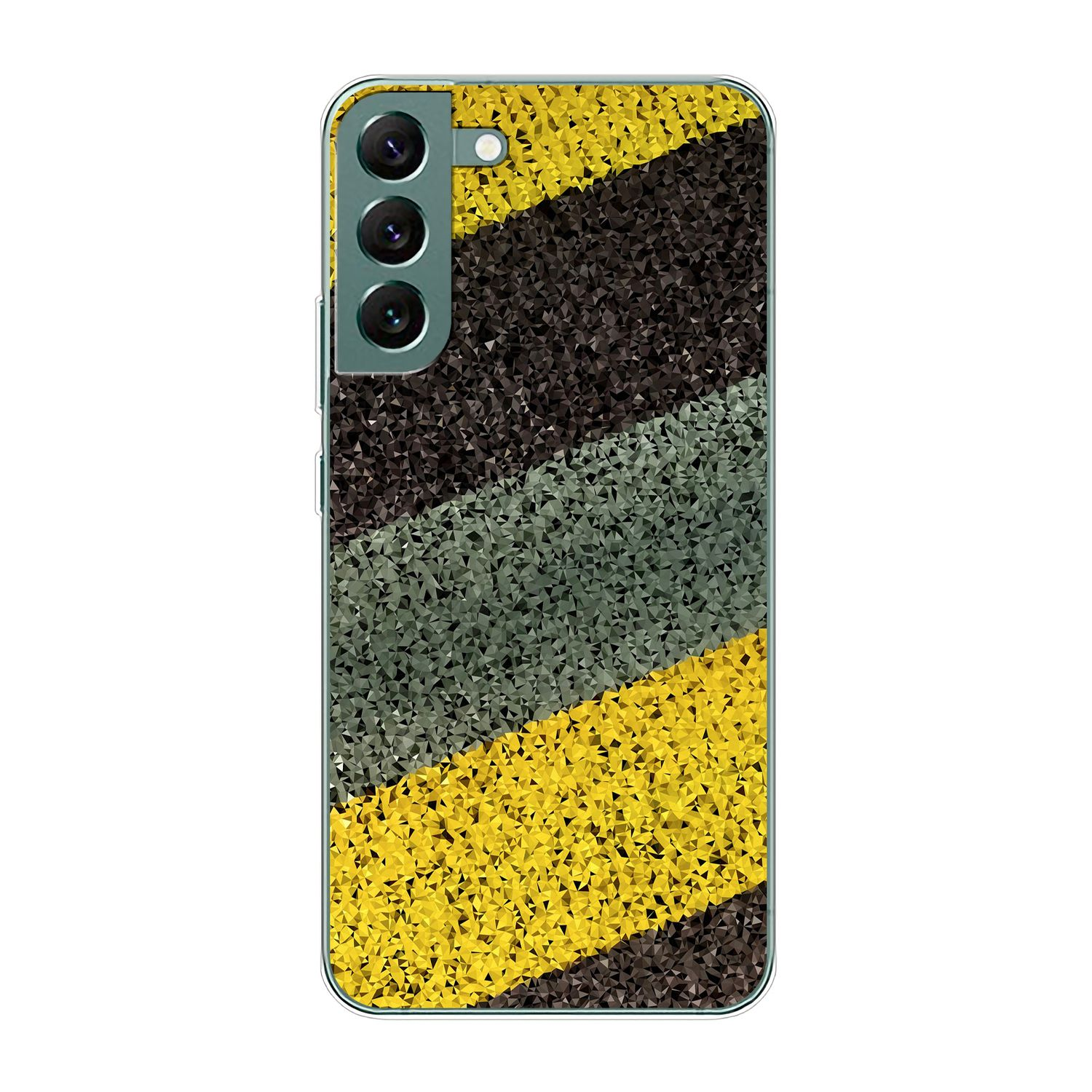 KÖNIG DESIGN Case, Backcover, Samsung, S22 5G, Streifen Galaxy Abstrakt Plus