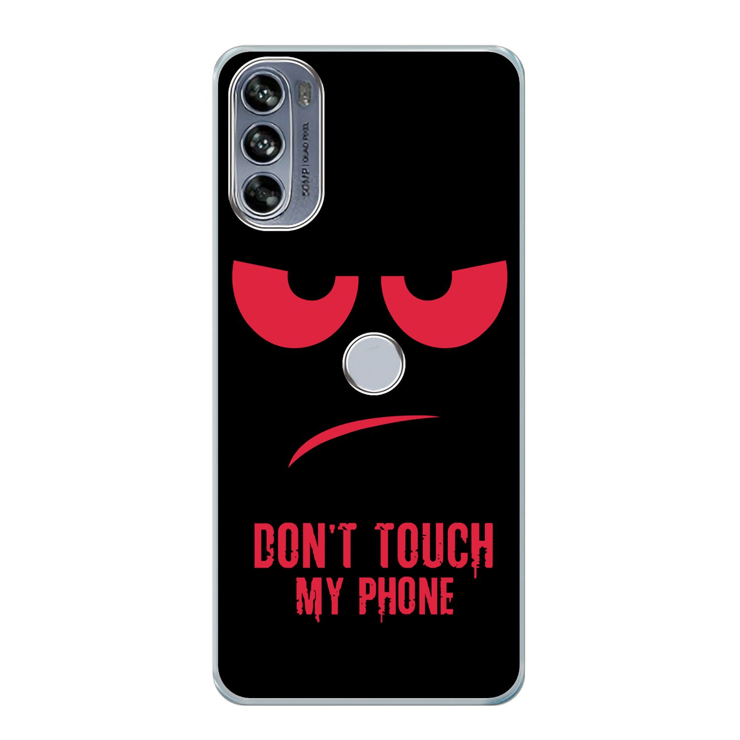 KÖNIG DESIGN Case, Backcover, Motorola, Touch Dont Edge My Moto Phone Pro, 30 Rot