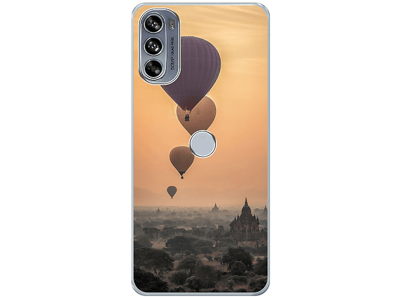 KÖNIG Heißluftballons 30 Moto Motorola, DESIGN Edge Pro, Case, Backcover,