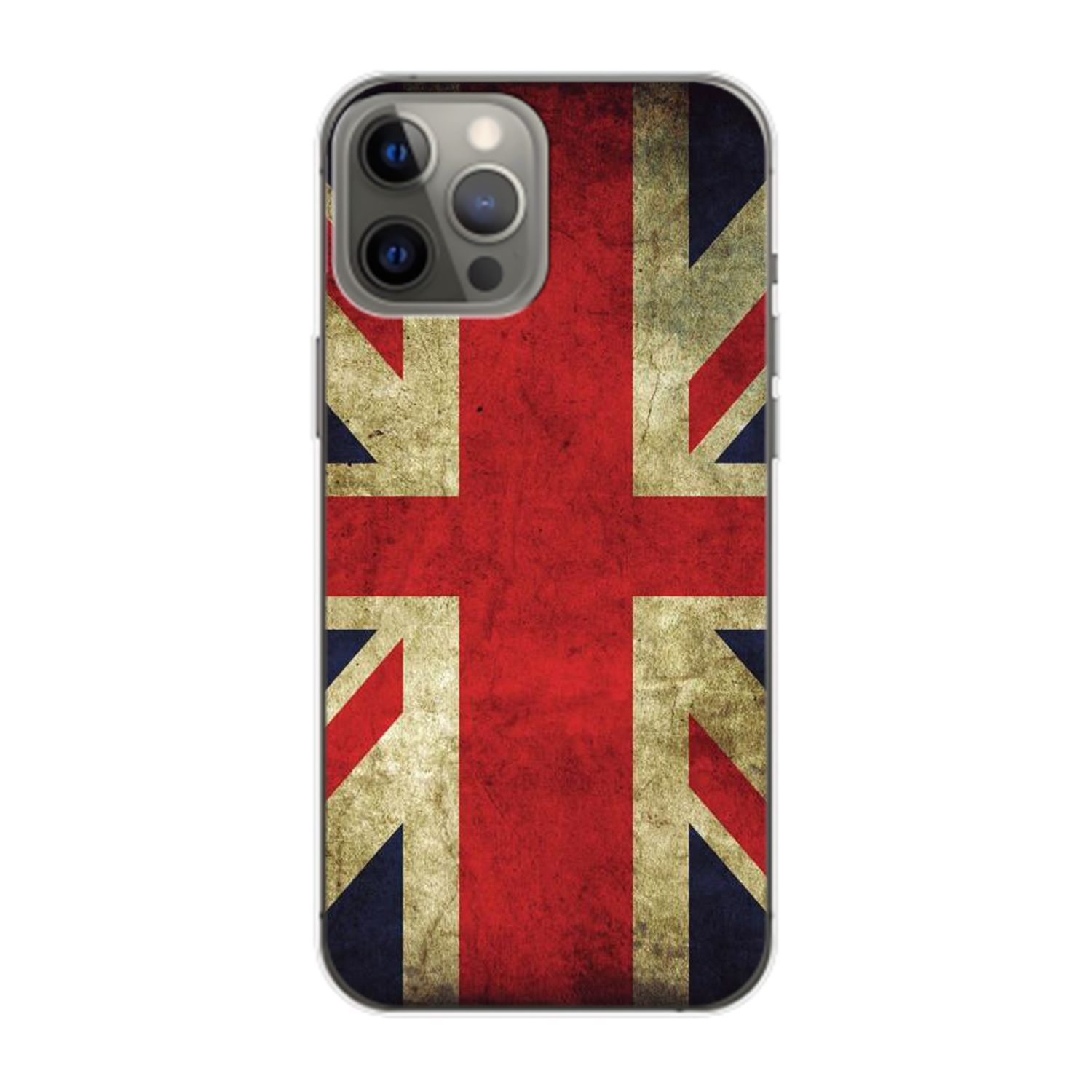 KÖNIG DESIGN Case, Backcover, England Max, Flagge Apple, 14 iPhone Pro