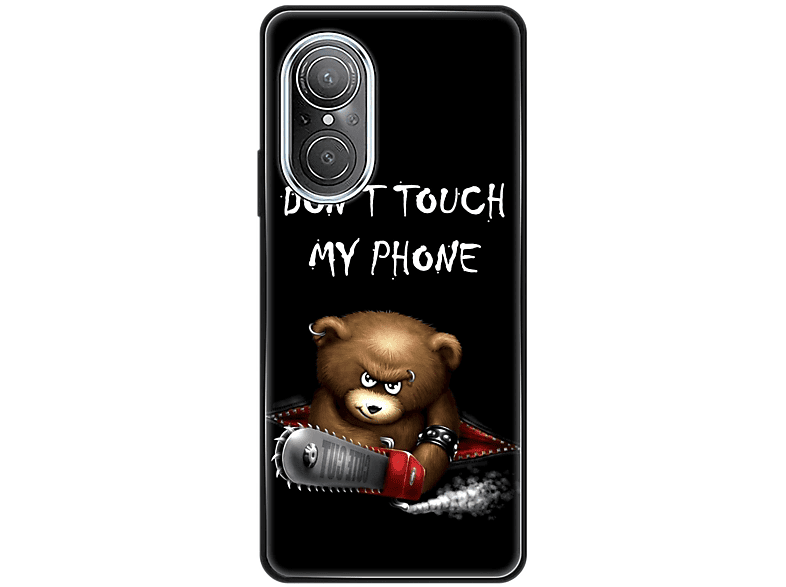 Case, Huawei, Touch Backcover, My KÖNIG Dont Phone SE, nova Bär Schwarz 9 DESIGN