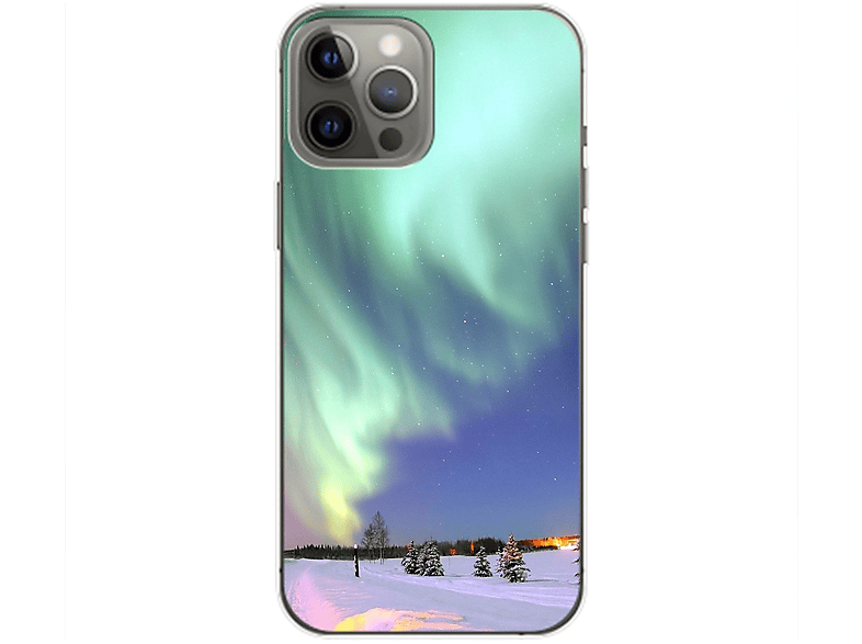 KÖNIG DESIGN Case, Backcover, 14 iPhone Apple, Pro Polarlichter Max