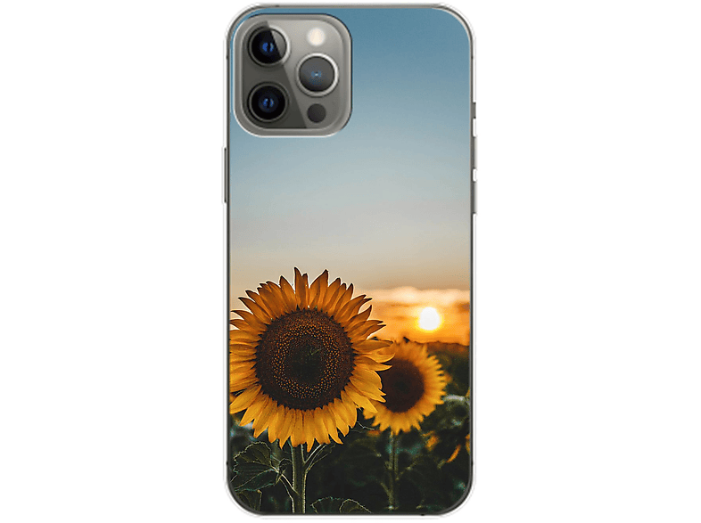 14 DESIGN Pro KÖNIG Apple, Sonnenblumen iPhone Case, Backcover, Max,