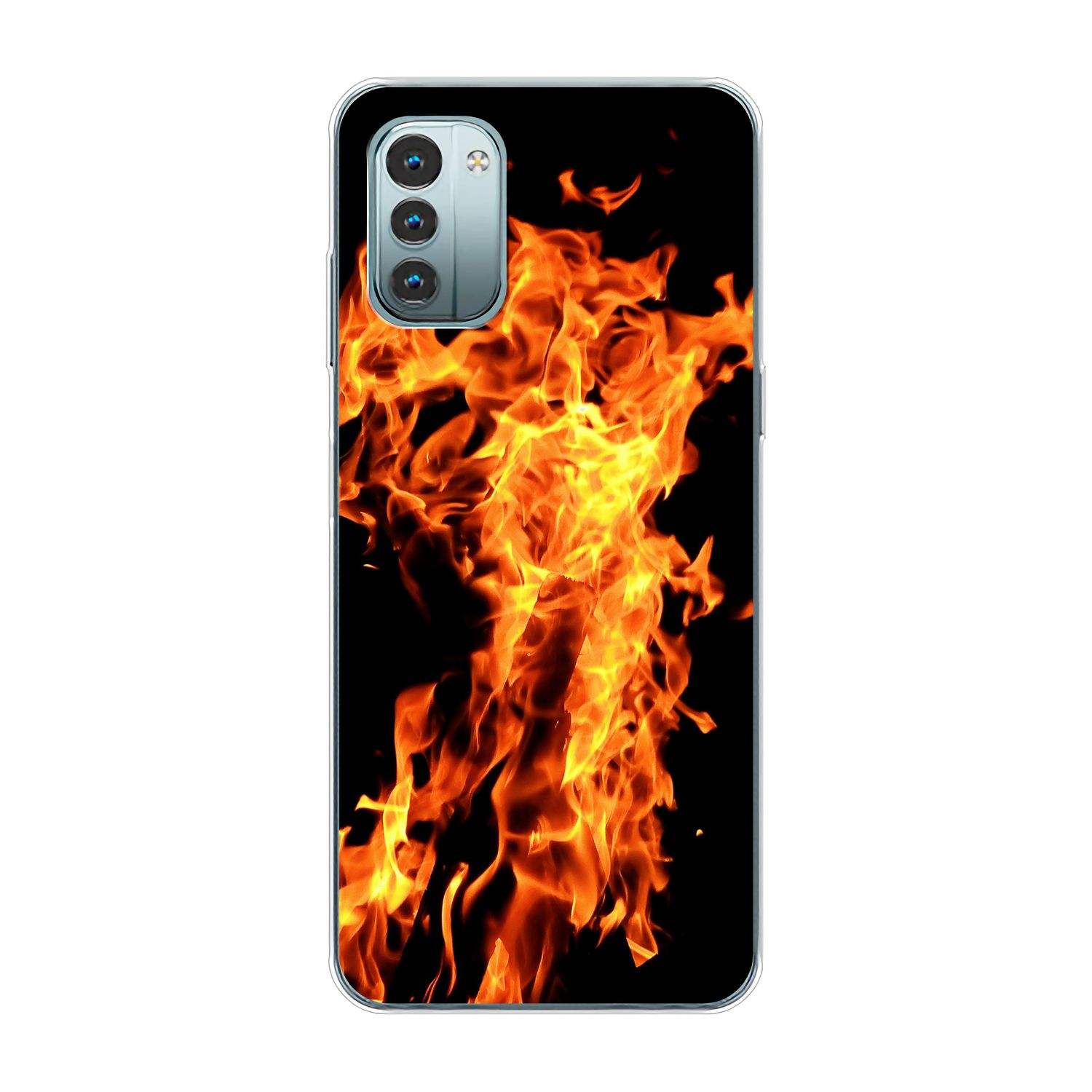 KÖNIG DESIGN Case, G11, Nokia, Feuer Backcover