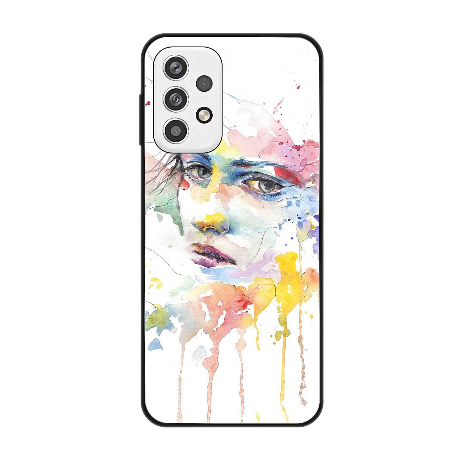 KÖNIG DESIGN Case, Galaxy A23, Backcover, Frauengesicht Samsung