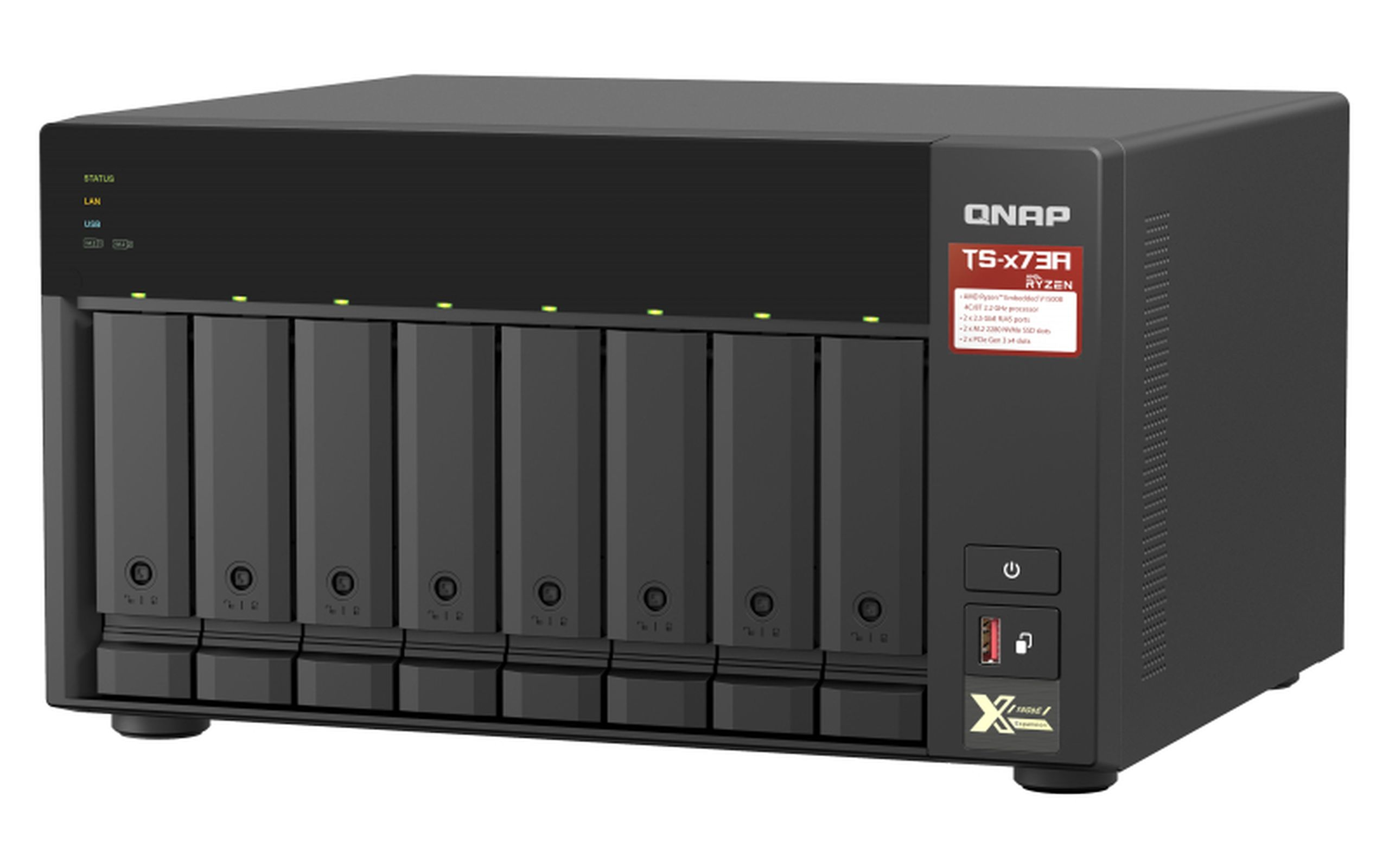 QNAP SYSTEMS TS-873A-8G 0 TB 3,5 Zoll