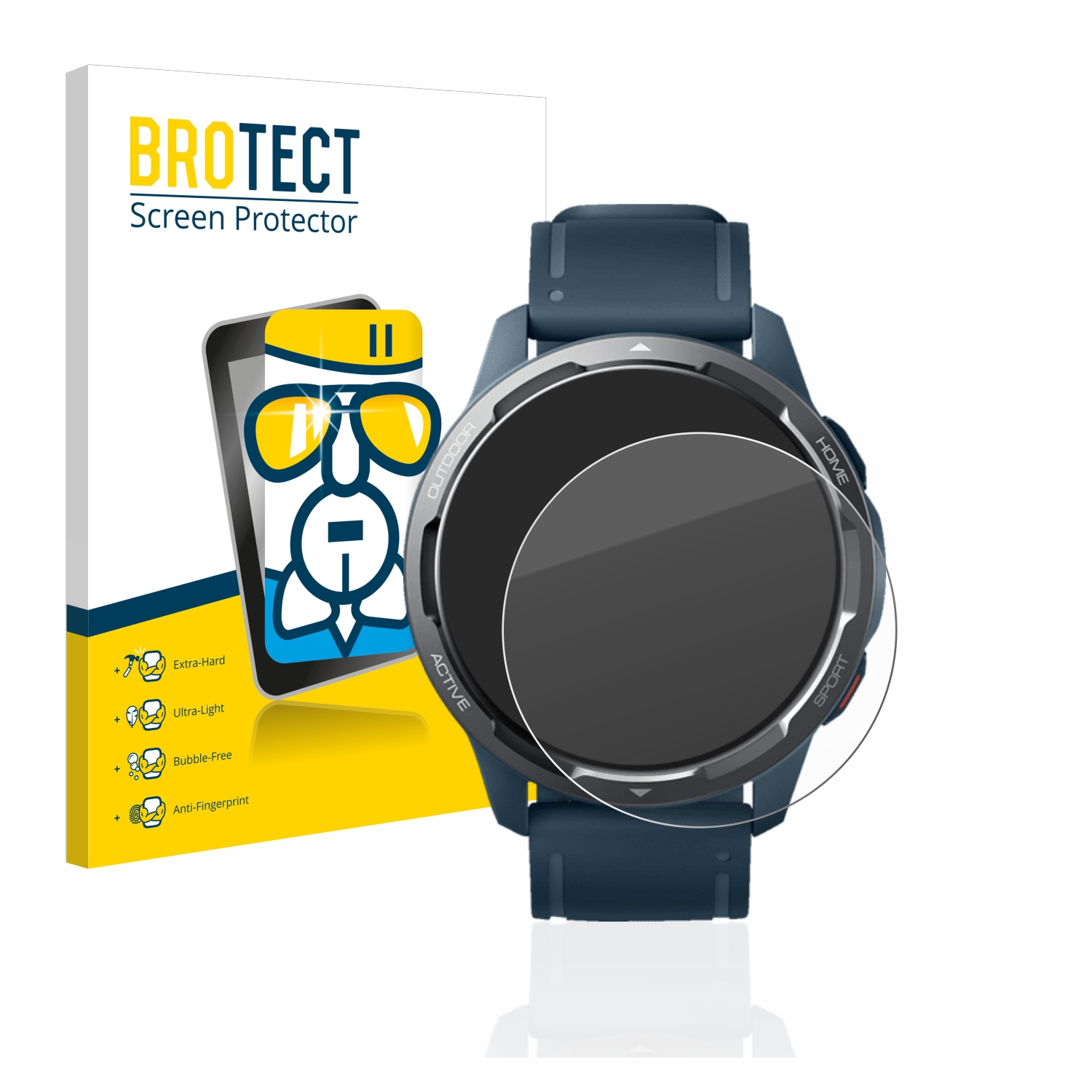 BROTECT Airglass klare Schutzfolie(für Xiaomi Active) Watch S1