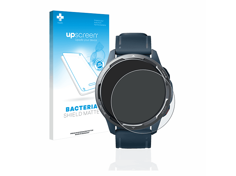Schutzfolie(für Xiaomi matte antibakteriell Watch S1 entspiegelt Active) UPSCREEN