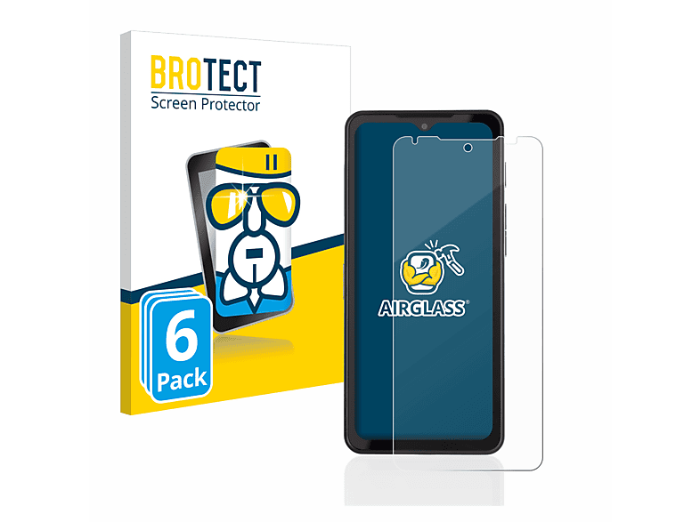 BROTECT 6x Airglass klare Schutzfolie(für Caterpillar Cat S75) | Displayschutzfolien & Gläser