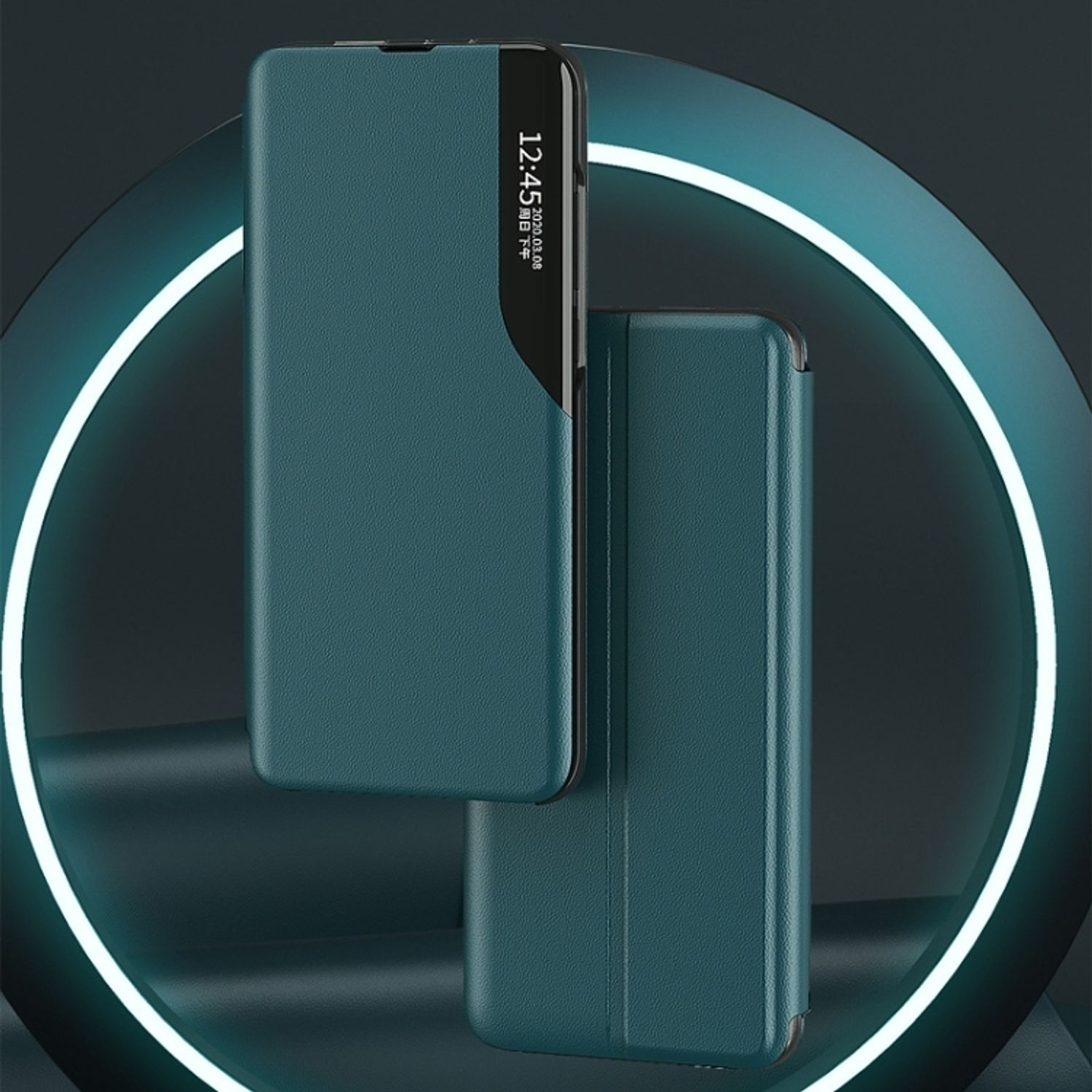 Galaxy Blau S23 Case, Samsung, Bookcover, DESIGN Plus, KÖNIG Book