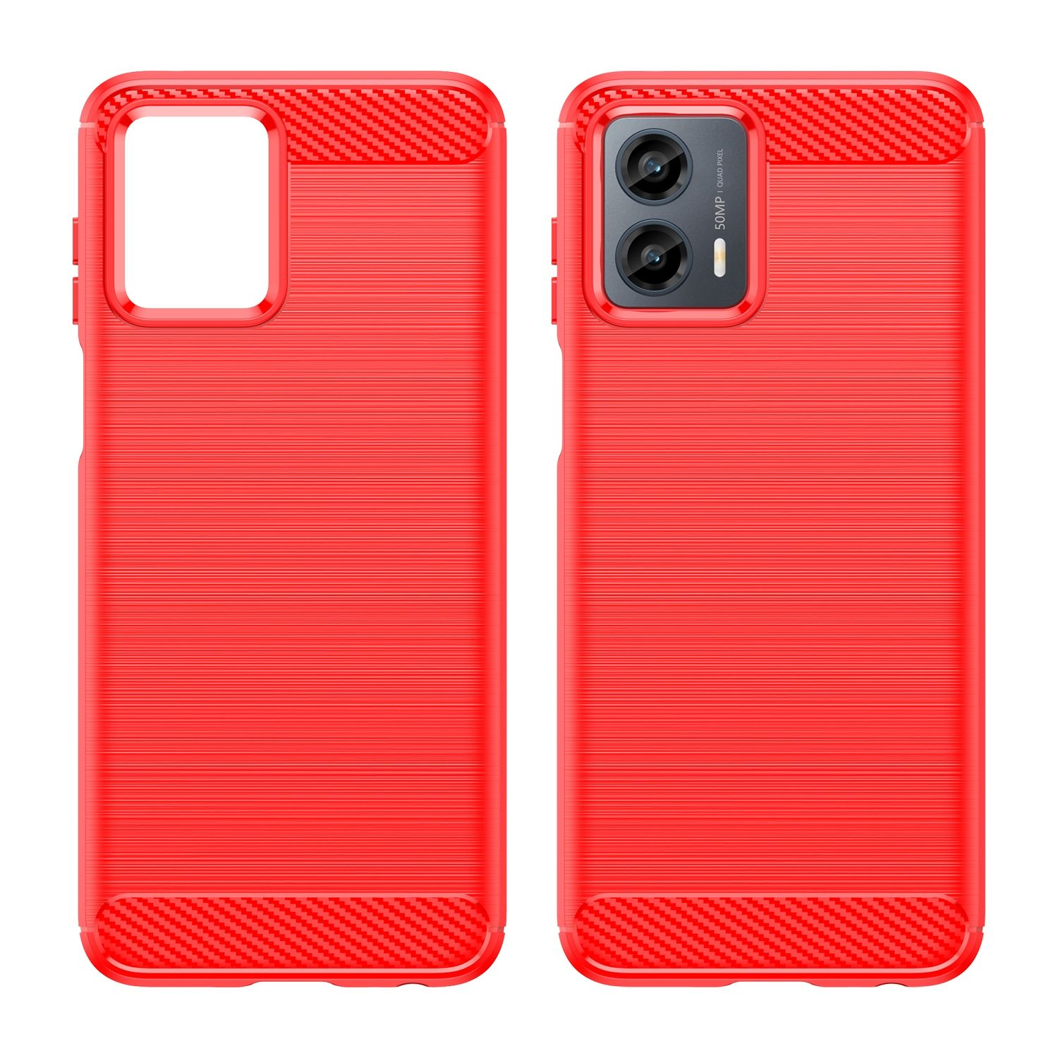 Moto Rot KÖNIG G Case, Backcover, Motorola, DESIGN 2023, 5G