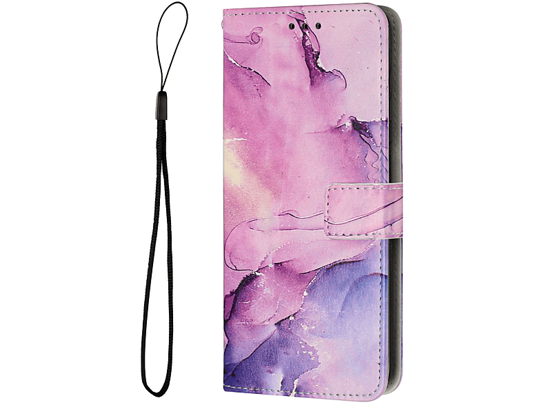 KÖNIG DESIGN Book Case, Bookcover, Samsung, Galaxy S23 Ultra, Violett