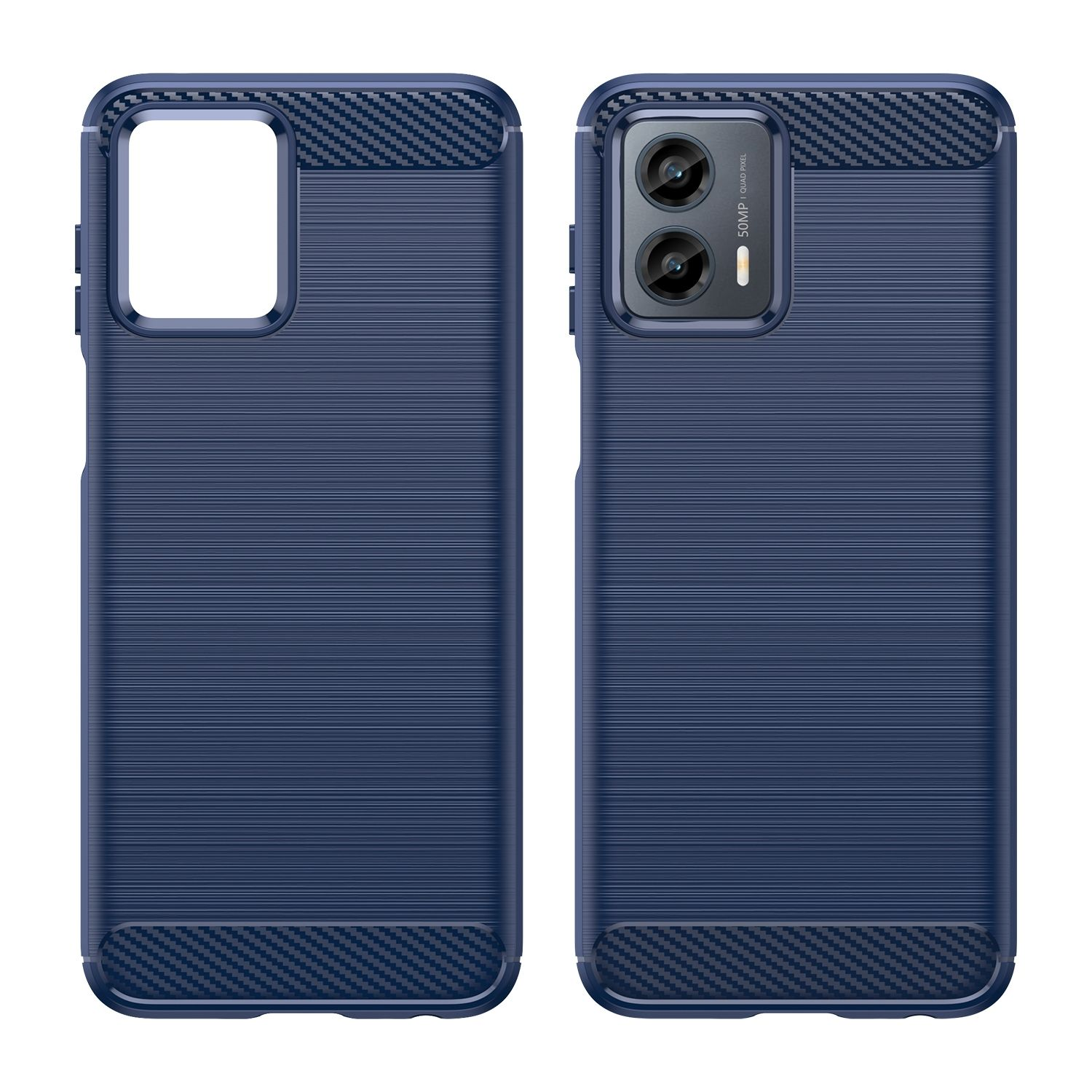 Case, KÖNIG Moto 5G G 2023, Blau Motorola, Backcover, DESIGN