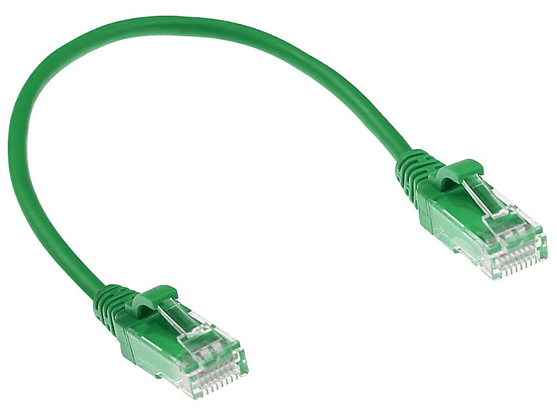 ACT DC9702 Netzwerkkabel, CAT6 U/UTP Slimline, 2 m LSZH