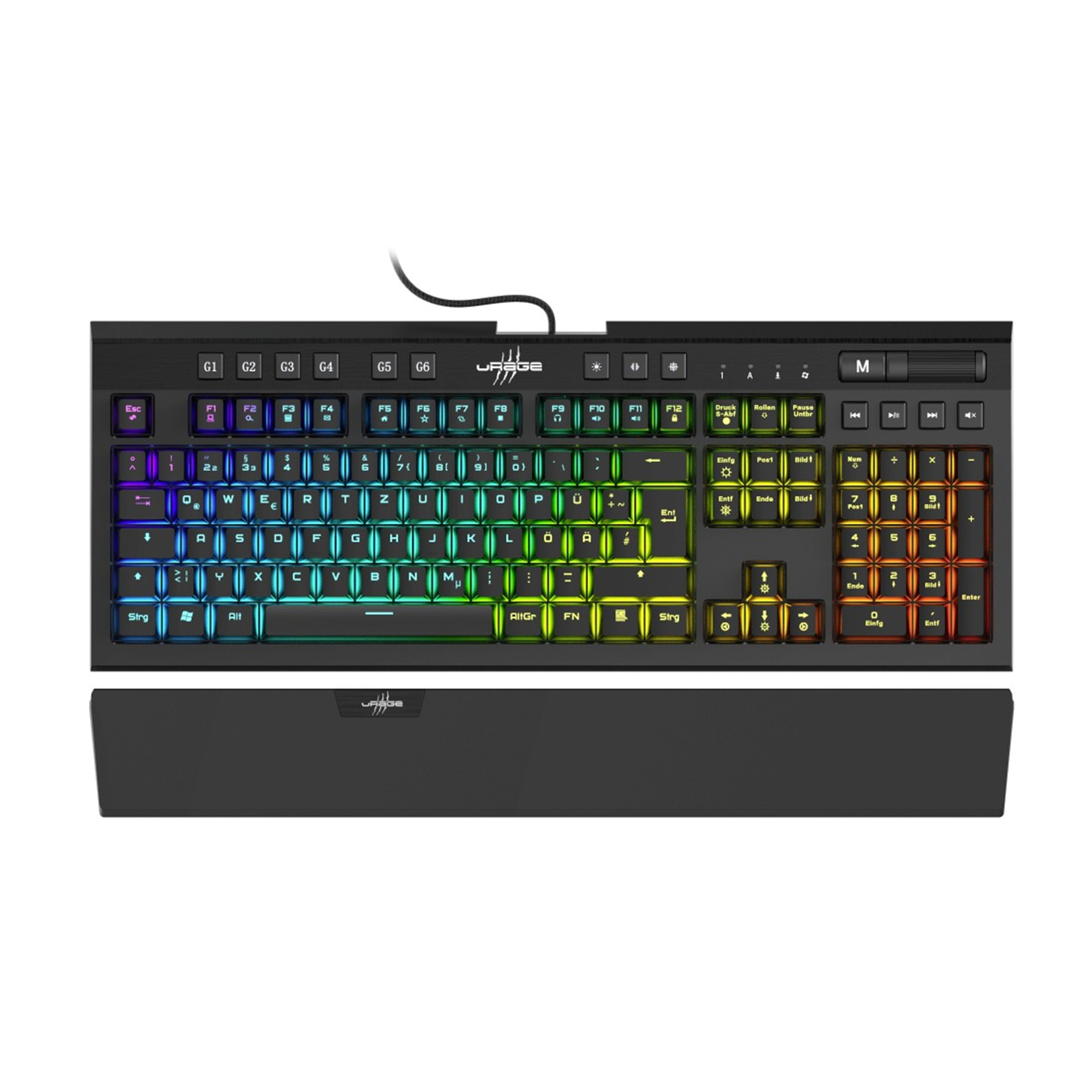 braune Mechanical Brown 900 Exodus Outemu Switches, Gaming-Tastatur, URAGE Mechanisch,