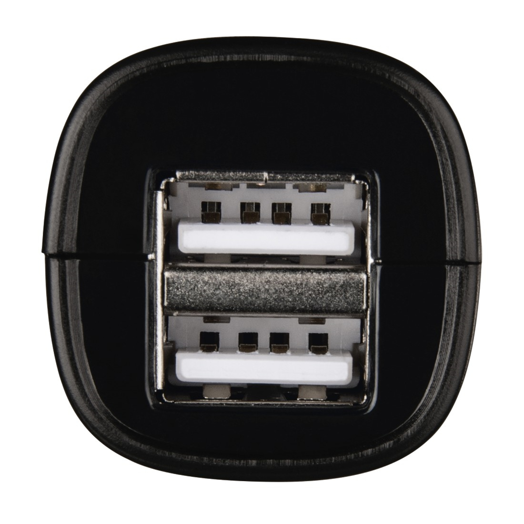 HAMA 2-fach USB-KFZ-Ladeadapter, USB, Schwarz