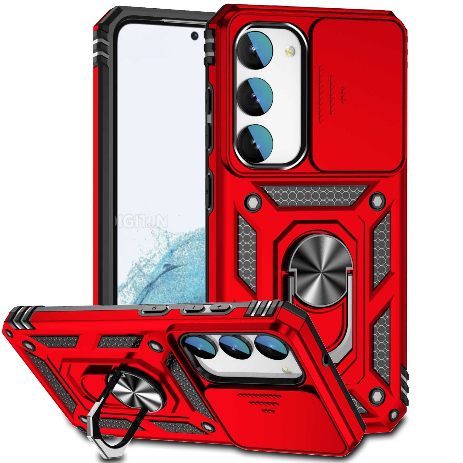 KÖNIG DESIGN Case, Galaxy Backcover, Samsung, Rot S23