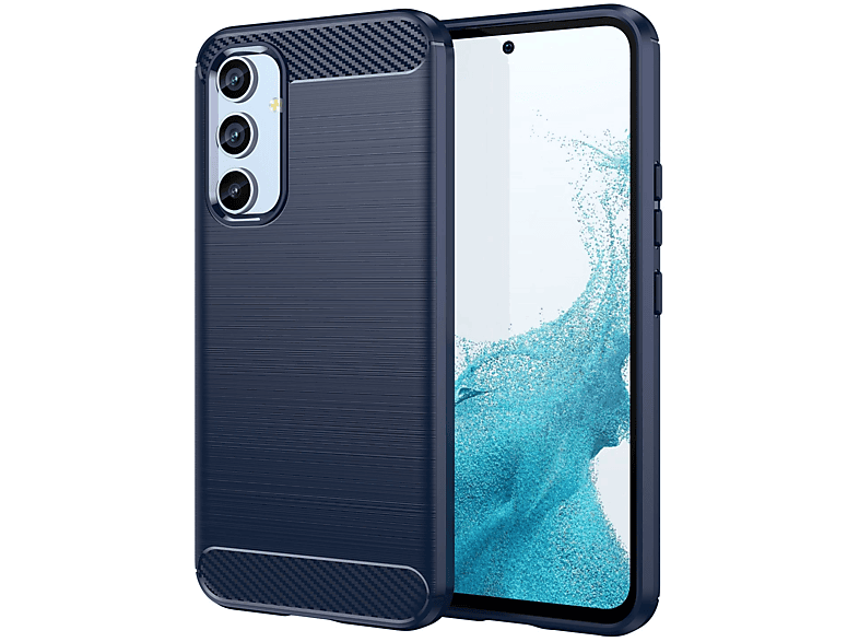 Samsung, Case, DESIGN Blau KÖNIG Galaxy Backcover, A54 5G,