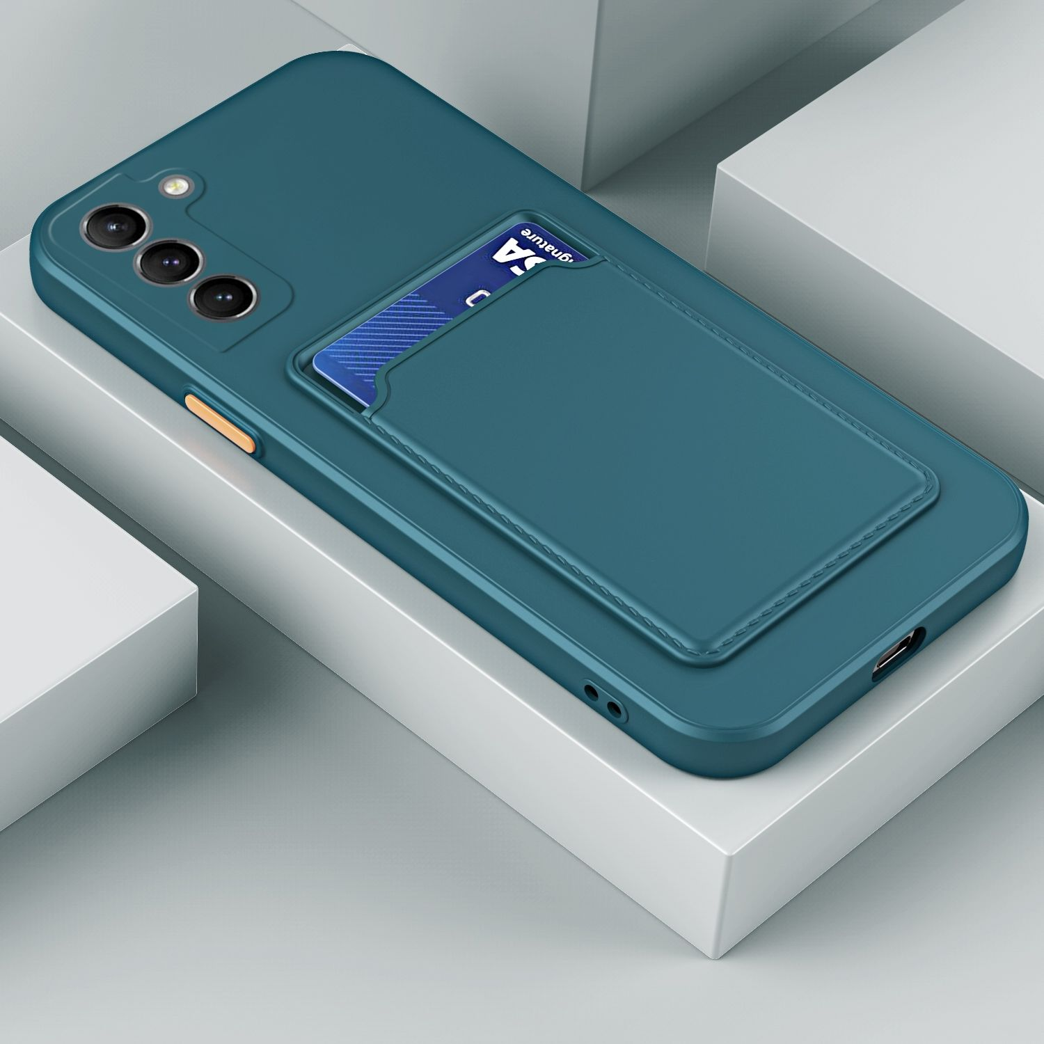 Samsung, DESIGN Dunkelgrün Galaxy Plus, KÖNIG Case, S23 Backcover,