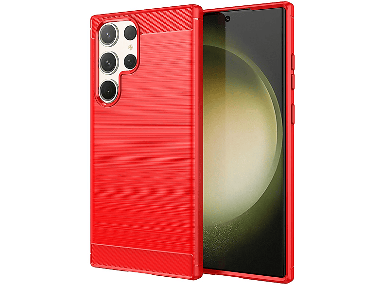 DESIGN S23 KÖNIG Case, Backcover, Ultra, Galaxy Rot Samsung,