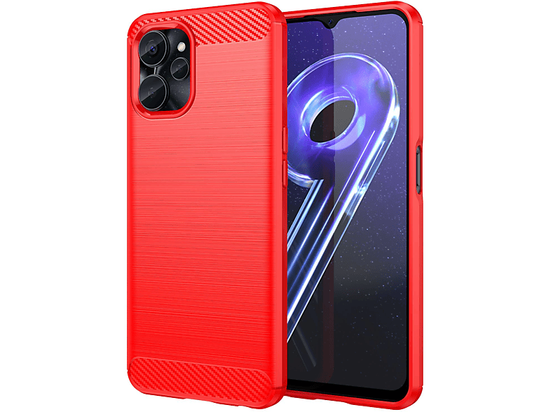 Rot realme, DESIGN KÖNIG Case, 10s, Backcover,