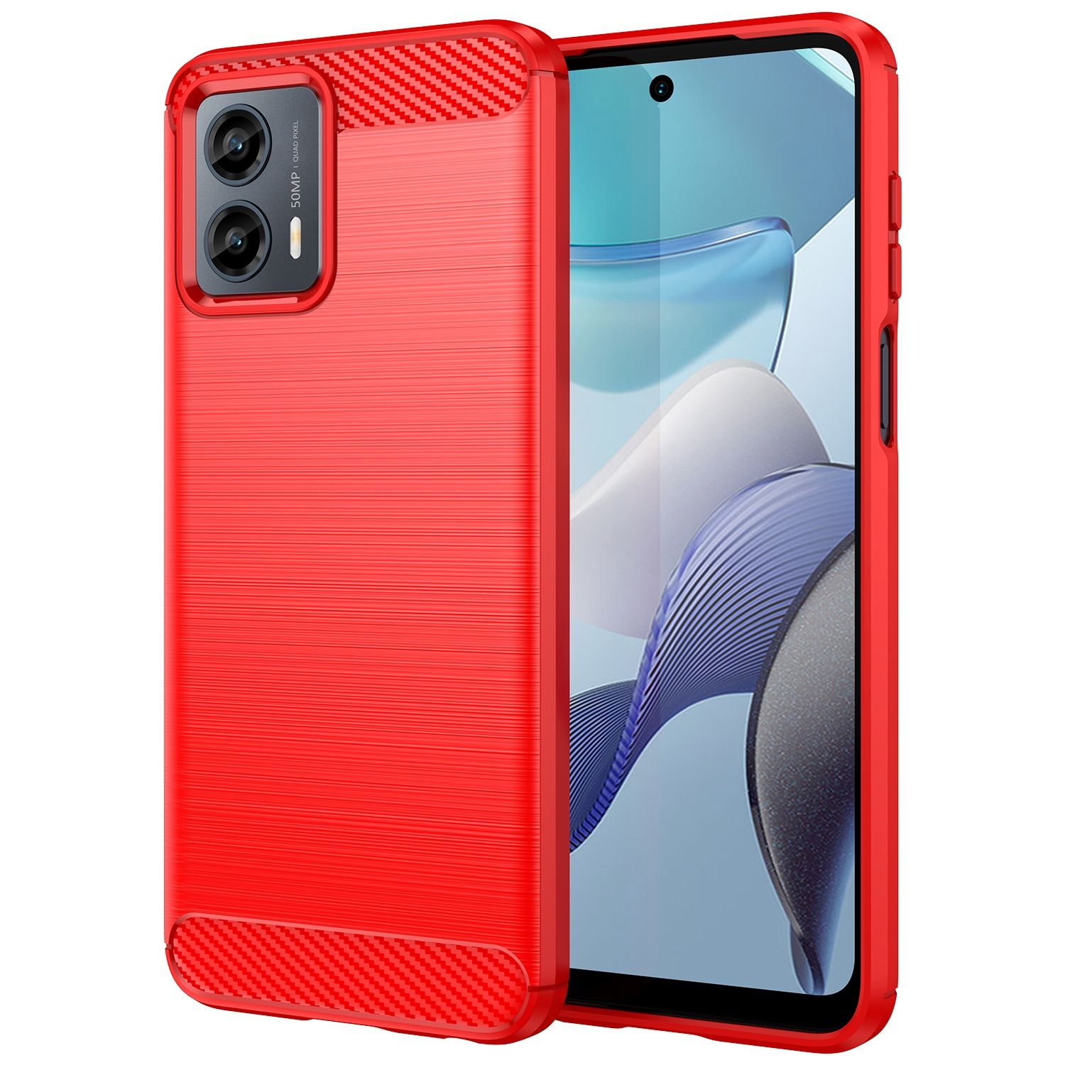 Motorola, 2023, KÖNIG Rot 5G Moto Case, DESIGN Backcover, G