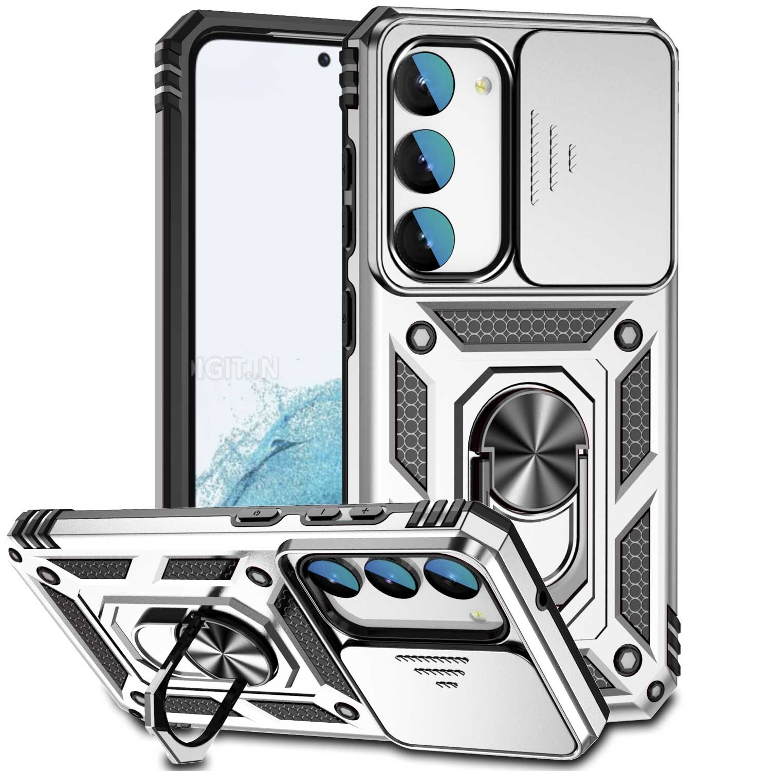 KÖNIG DESIGN Silber Samsung, S23 Plus, Galaxy Backcover, Case