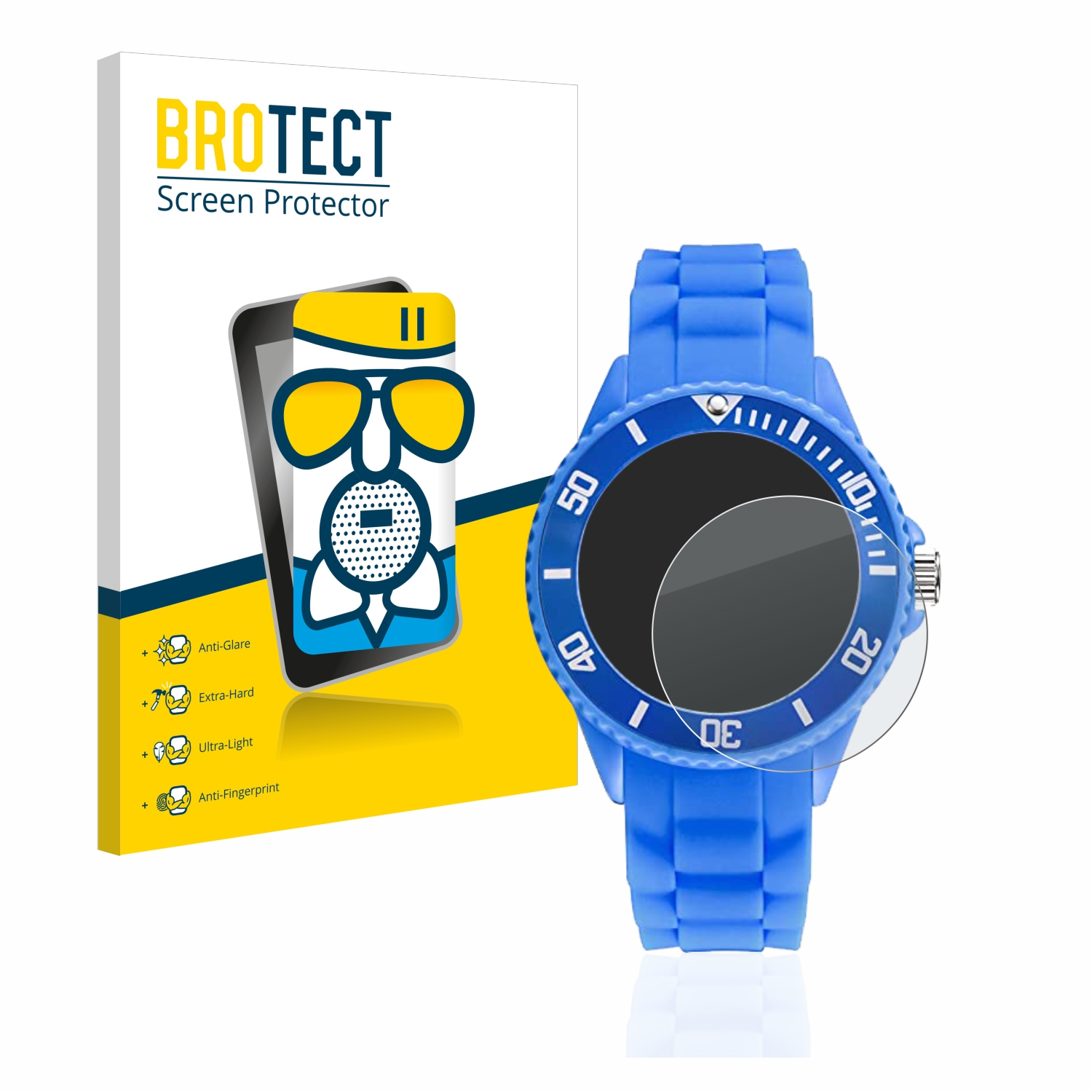 BROTECT Airglass matte Watch) Schutzfolie(für Alienwork Learning Children´s