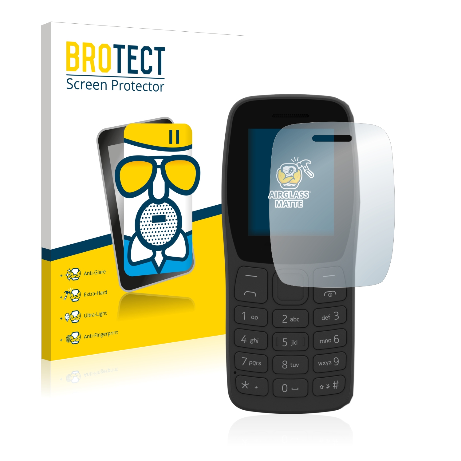 Nokia BROTECT 2022) Airglass 105 matte Schutzfolie(für