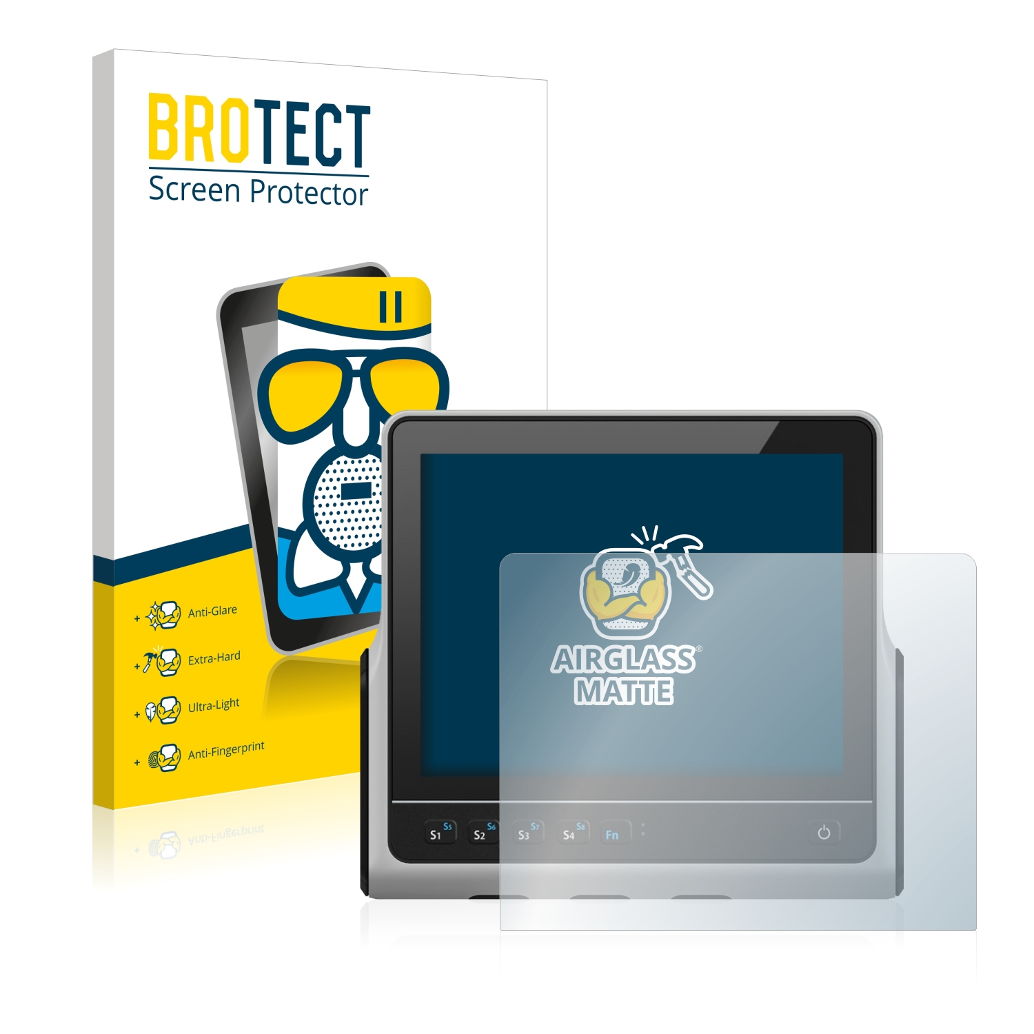 BROTECT matte Schutzfolie(für ads-tec VMT9010) Airglass