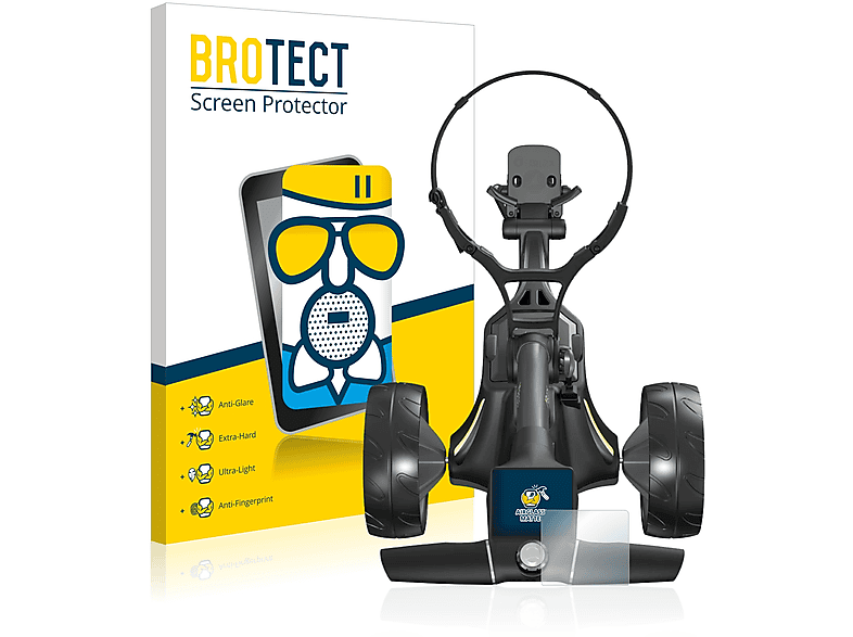 BROTECT Airglass matte Schutzfolie(für Motocaddy Trolley (2022)) M3 Electric GPS