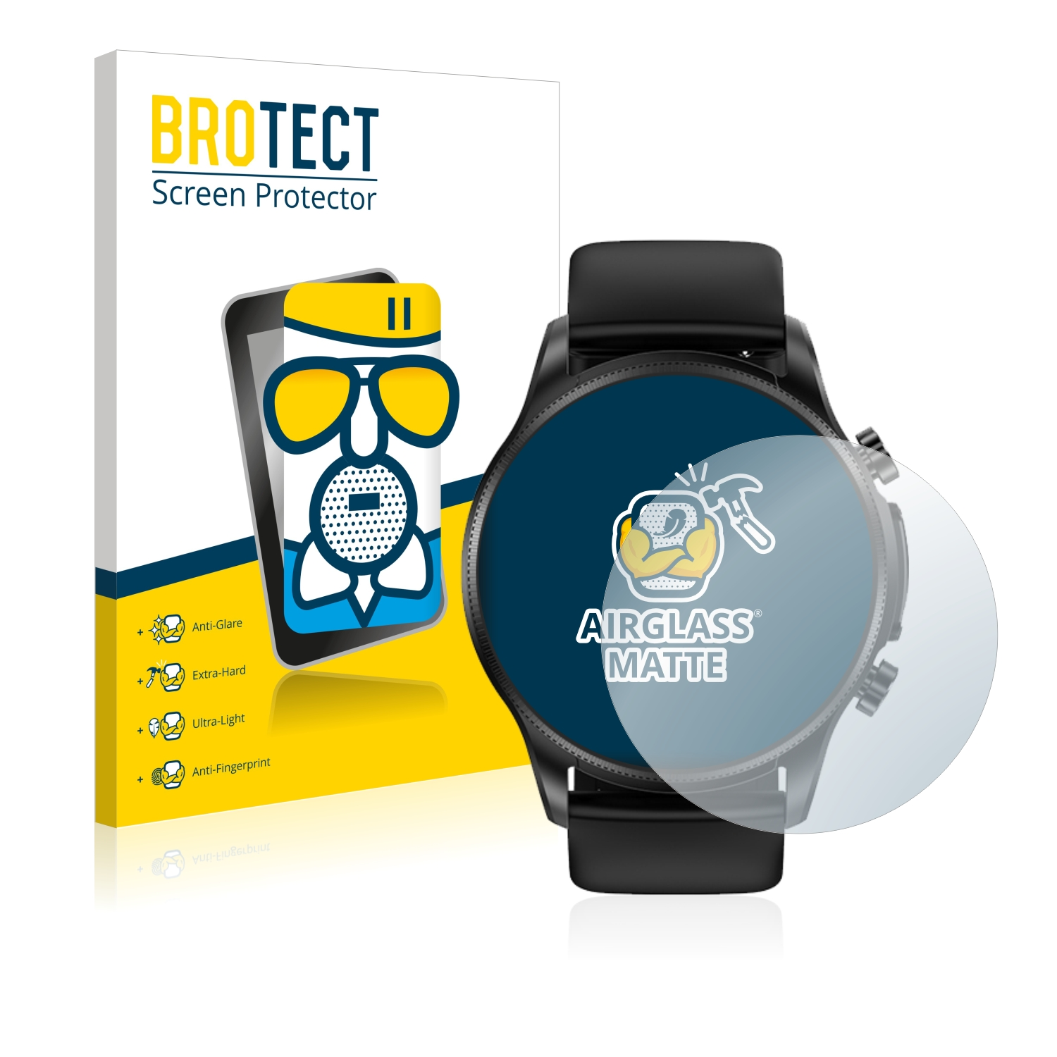 Schutzfolie(für BROTECT matte Cardiac Smartwatch) Airglass Ruijie