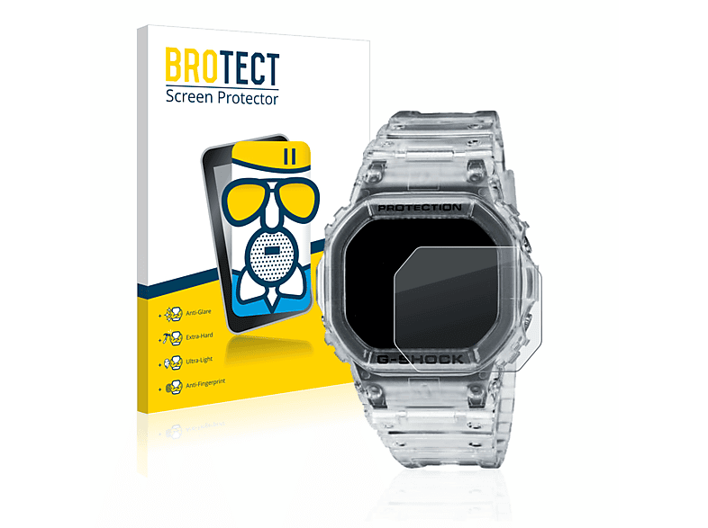 BROTECT Airglass matte Schutzfolie(für G-Shock DW-5600SKE-7) Casio