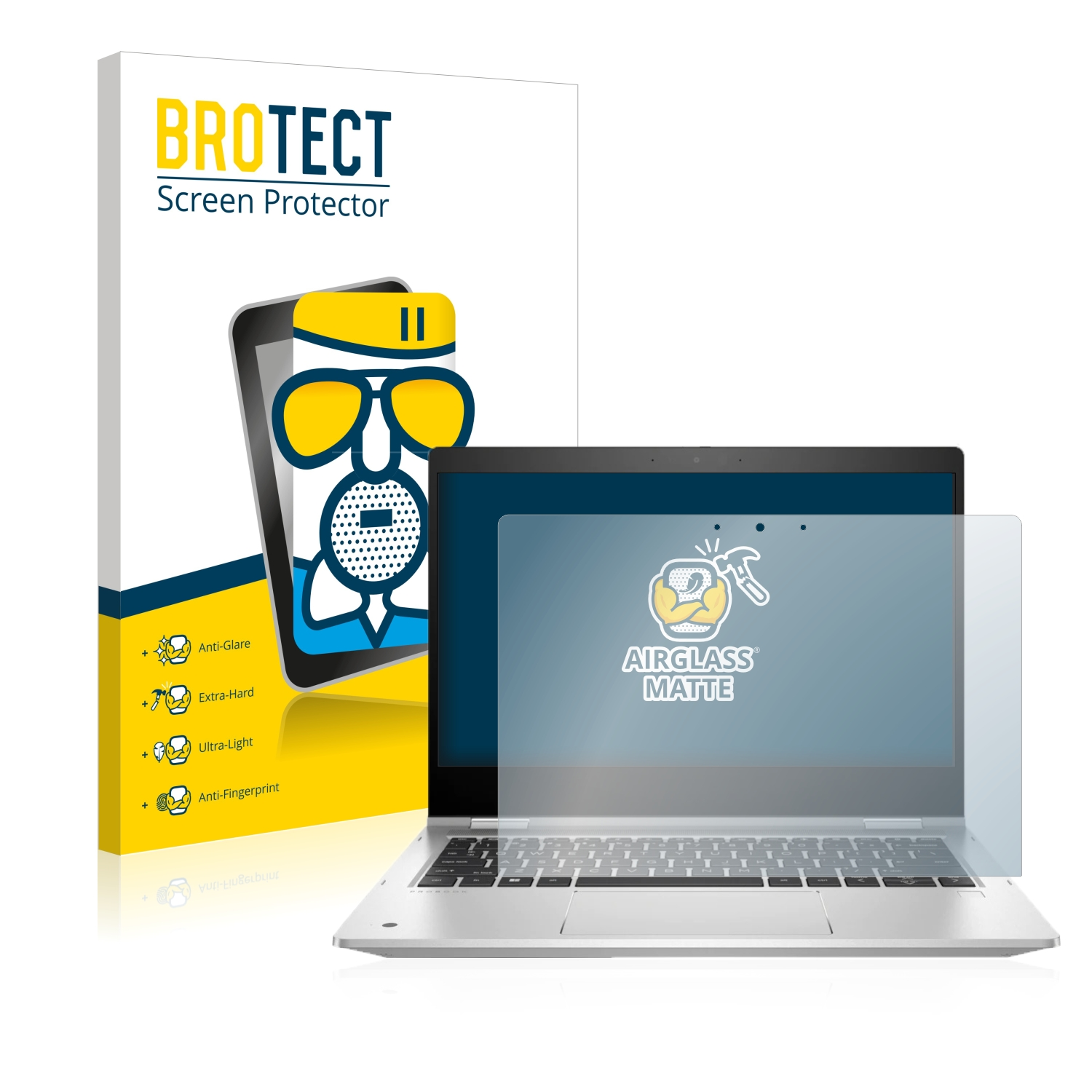 BROTECT Airglass G9) 435 HP matte x360 ProBook Schutzfolie(für