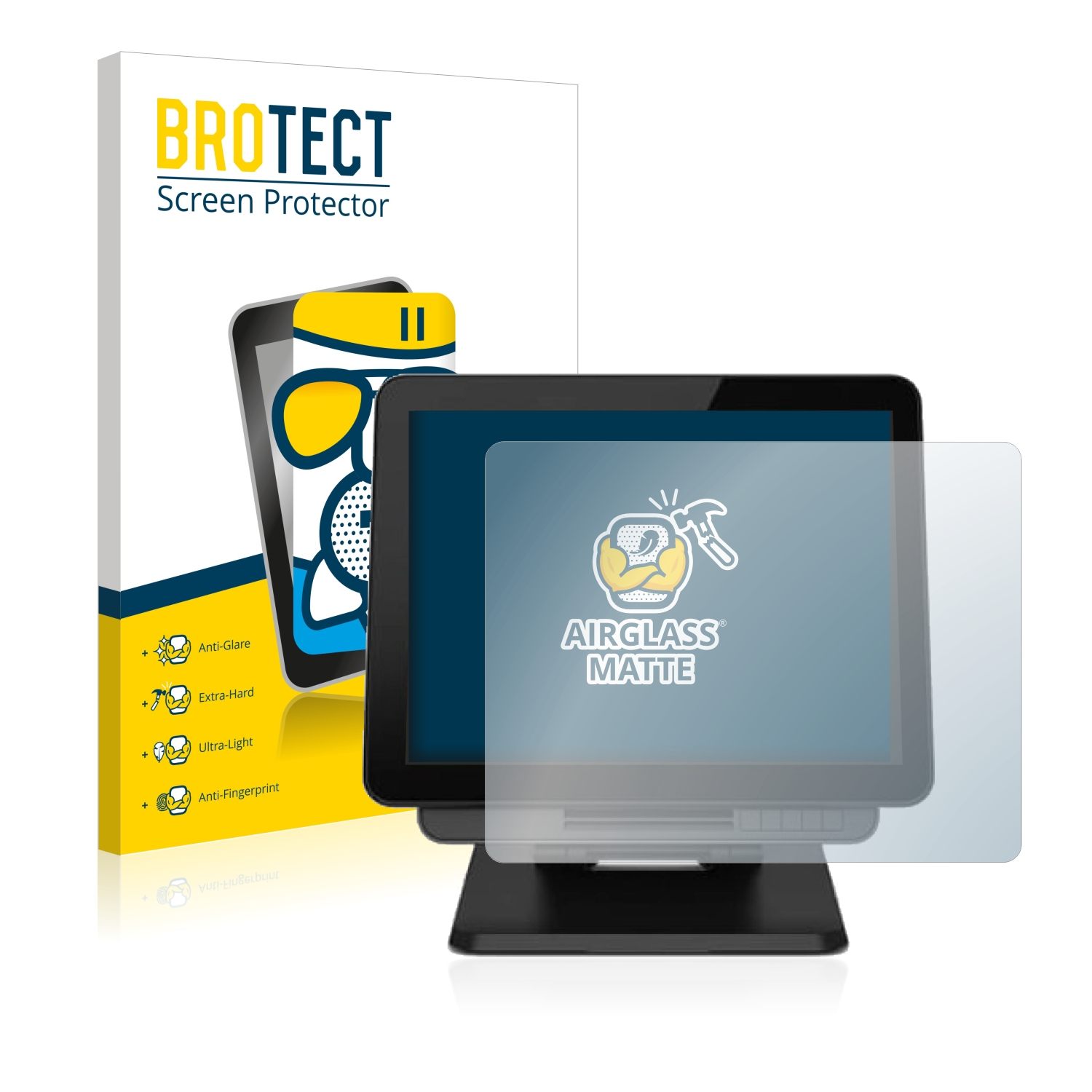 BROTECT Airglass matte 15X3) Schutzfolie(für Elo TouchSystems