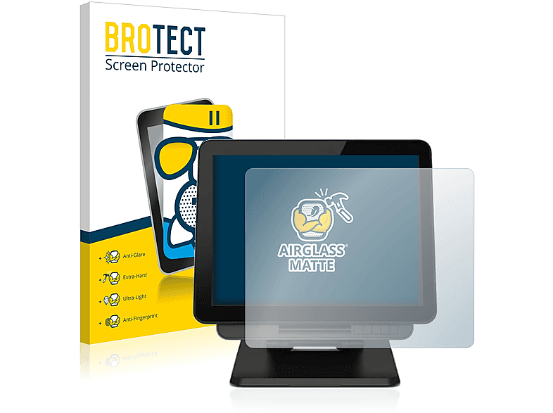 BROTECT Airglass matte 15X3) TouchSystems Elo Schutzfolie(für