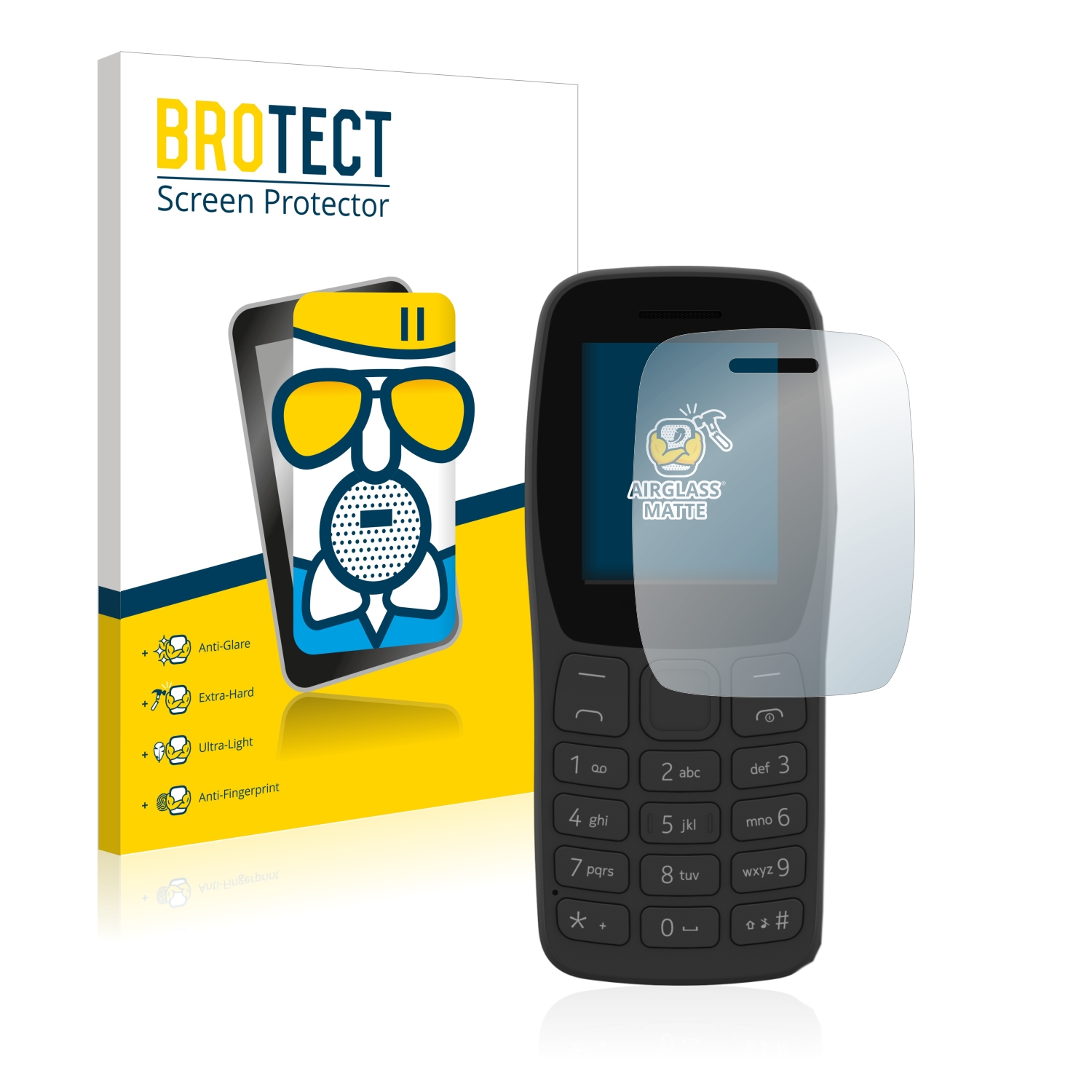 BROTECT Airglass matte Schutzfolie(für Nokia 110 2022)