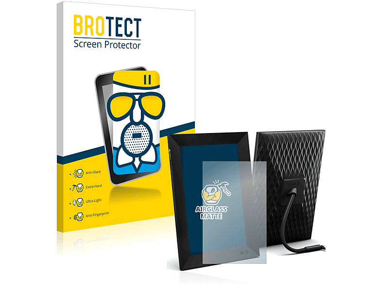 BROTECT Airglass matte Schutzfolie(für Nixplay Smart Fotorahmen 10,1\