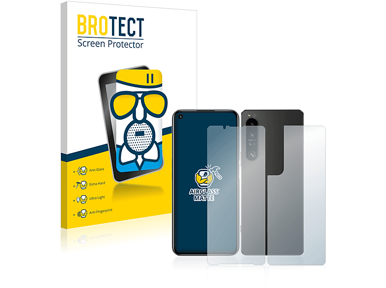 BROTECT Airglass matte Xperia 1 (Rückseite)) IV Sony Schutzfolie(für