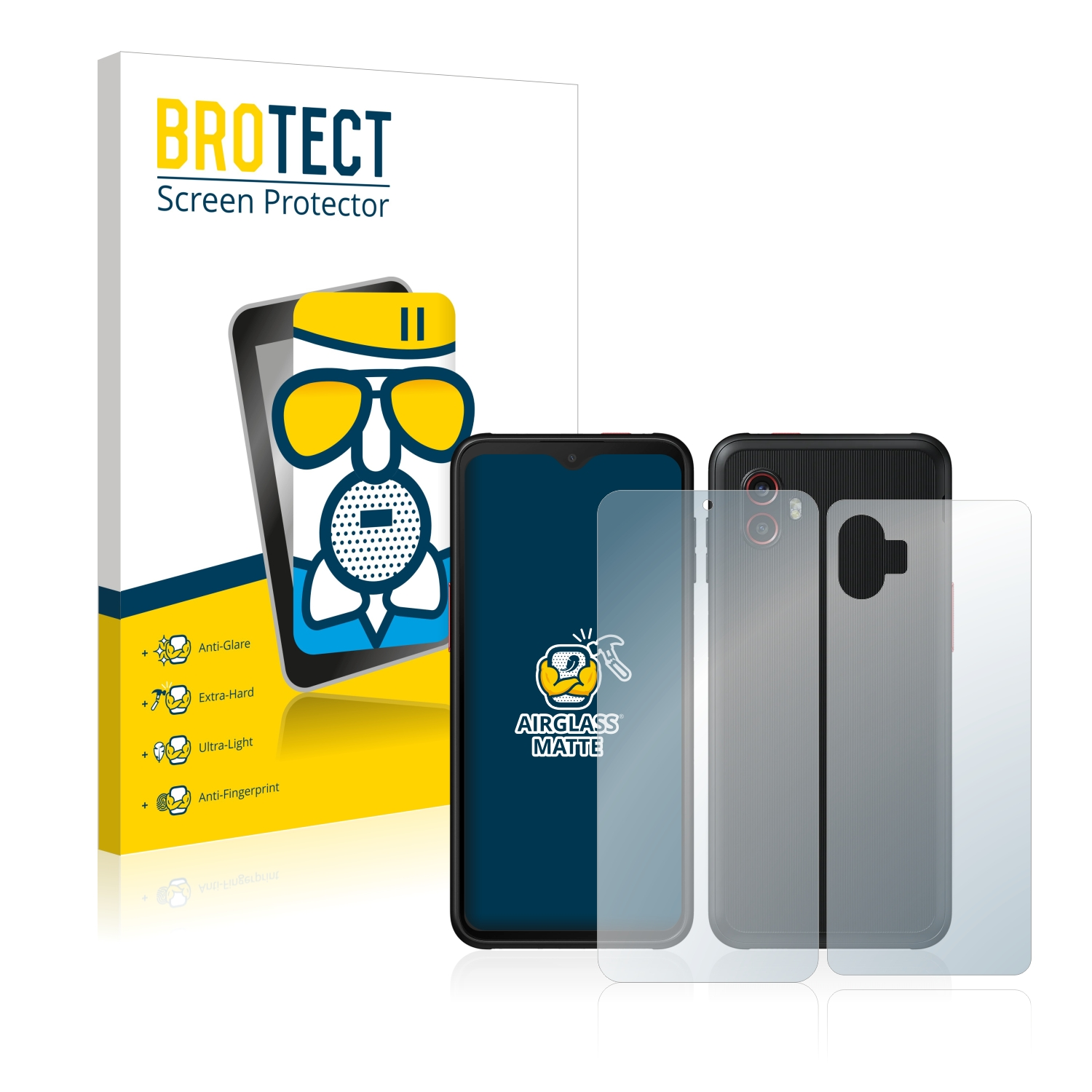 Airglass Samsung matte Xcover Galaxy Pro) 6 BROTECT Schutzfolie(für