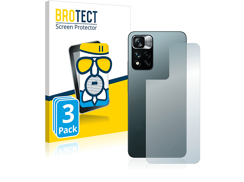 11 Note BROTECT Redmi Airglass Pro+ Schutzfolie(für matte 3x Xiaomi 5G)
