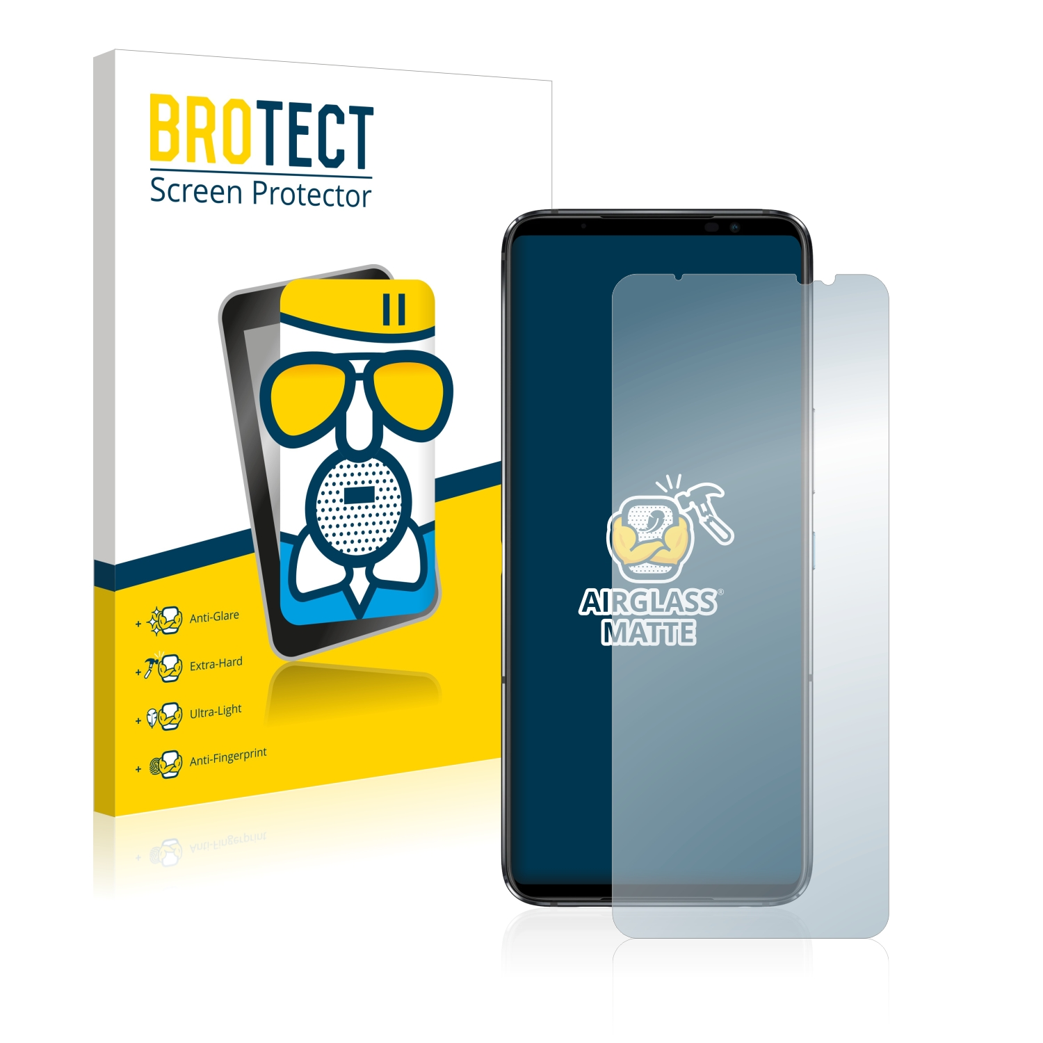 BROTECT Airglass matte Schutzfolie(für ASUS ROG Phone 6 Pro)