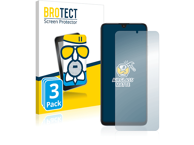 BROTECT 3x Airglass Plus) matte Schutzfolie(für Honor 40 Play