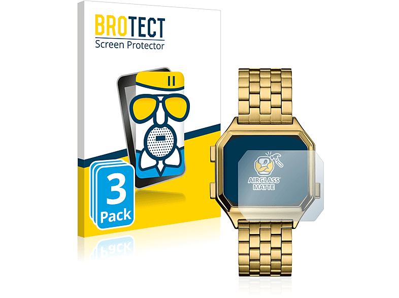BROTECT 3x Airglass matte Schutzfolie(für Lacoste Berlin) | Smartwatch Schutzfolien & Gläser